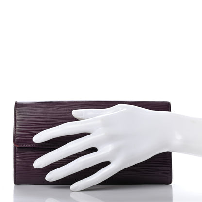 Louis Vuitton Epi Sarah Wallet Cassis 2 of 11