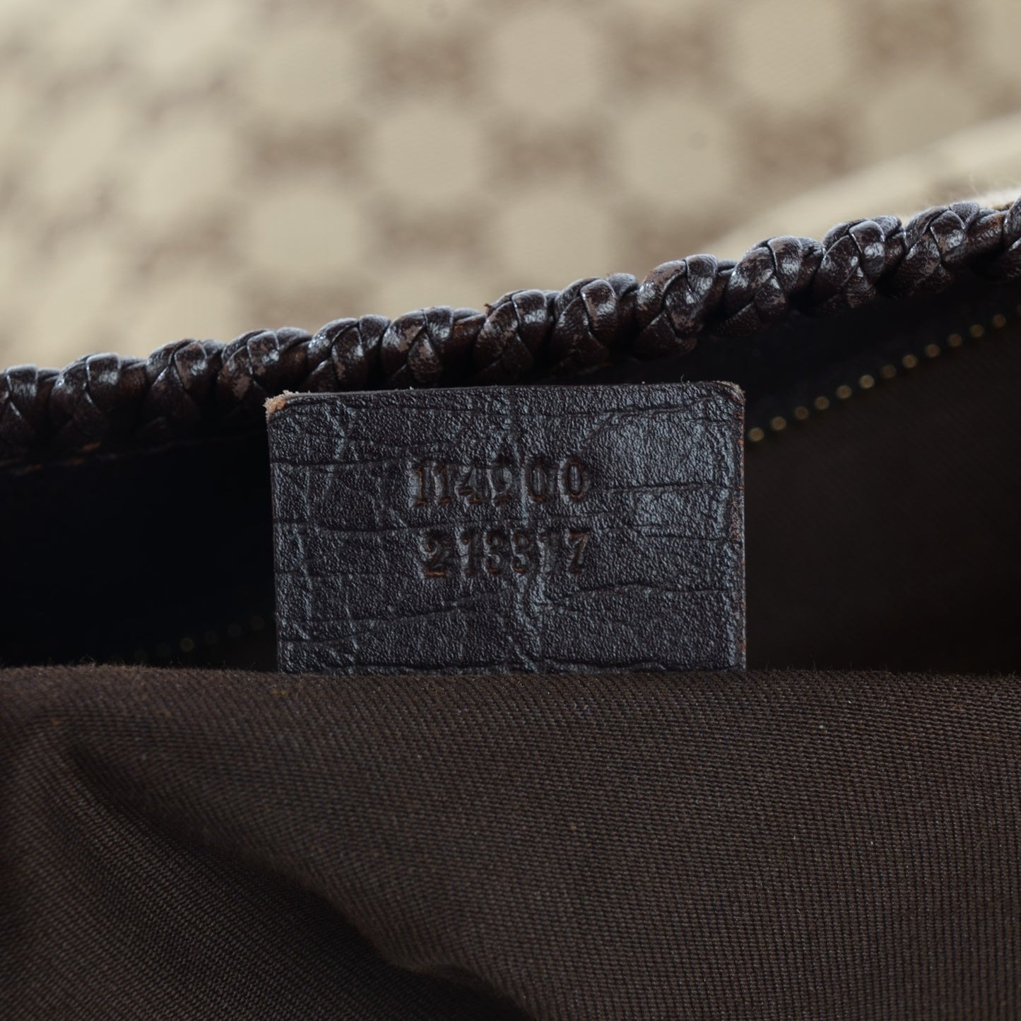 Monogram Large Horsebit Chain Hobo Dark Brown