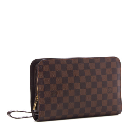 Louis Vuitton Damier Ebene Pochette Saint Louis Clutch 3 of 8