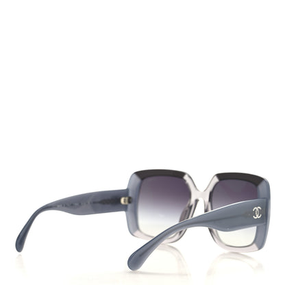 Chanel Acetate Square CC Crystal Sunglasses 71685A Grey 4 of 7