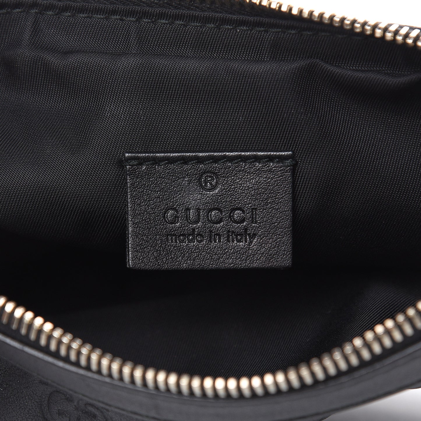 Guccissima Signature New Britt Wristlet Black