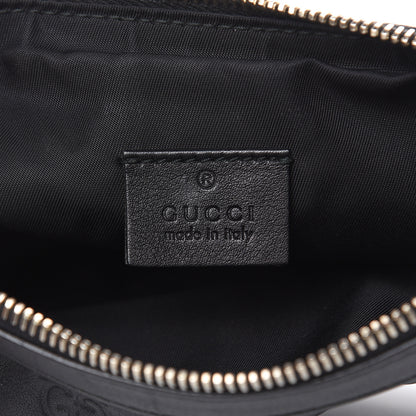 Gucci Guccissima Signature New Britt Wristlet Black 6 of 10