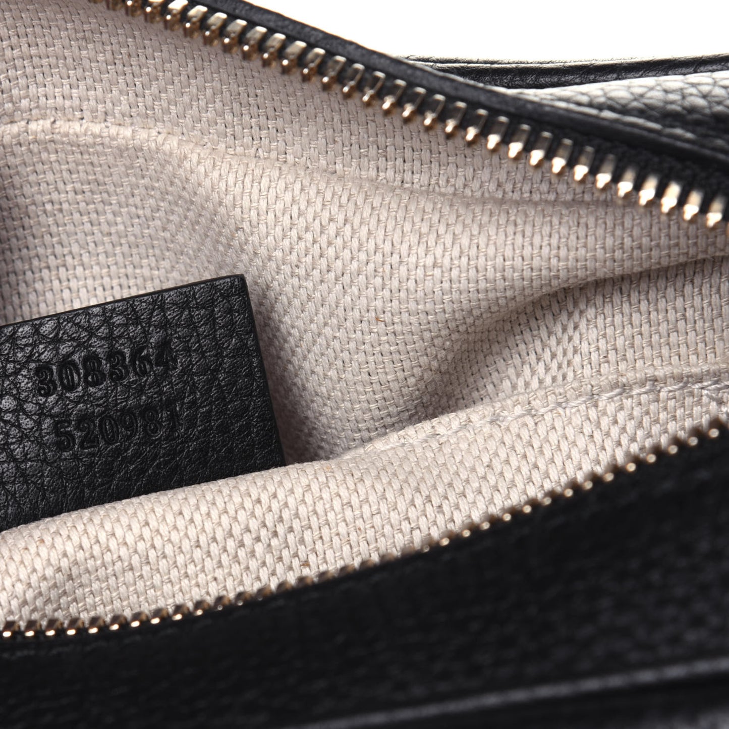 Pebbled Calfskin Small Soho Disco Bag Black