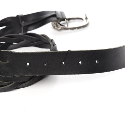 Gucci Calfskin Braided Dionysus Belt 95 38 Black 3 of 4