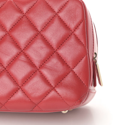 Chanel Lambskin Quilted Small Trendy CC Bowling Bag Red 12 of 13