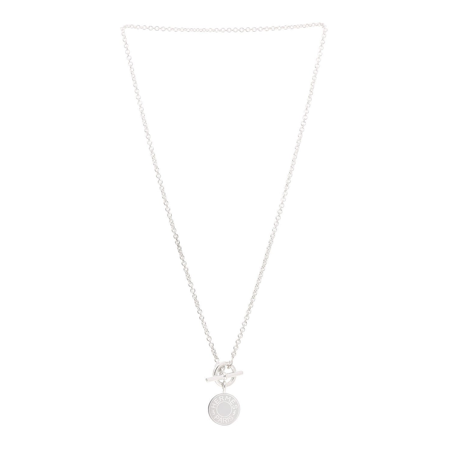 Sterling Silver Mini Clou de Selle Charm Pendant Necklace