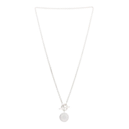 Hermes Sterling Silver Mini Clou de Selle Charm Pendant Necklace 3 of 5
