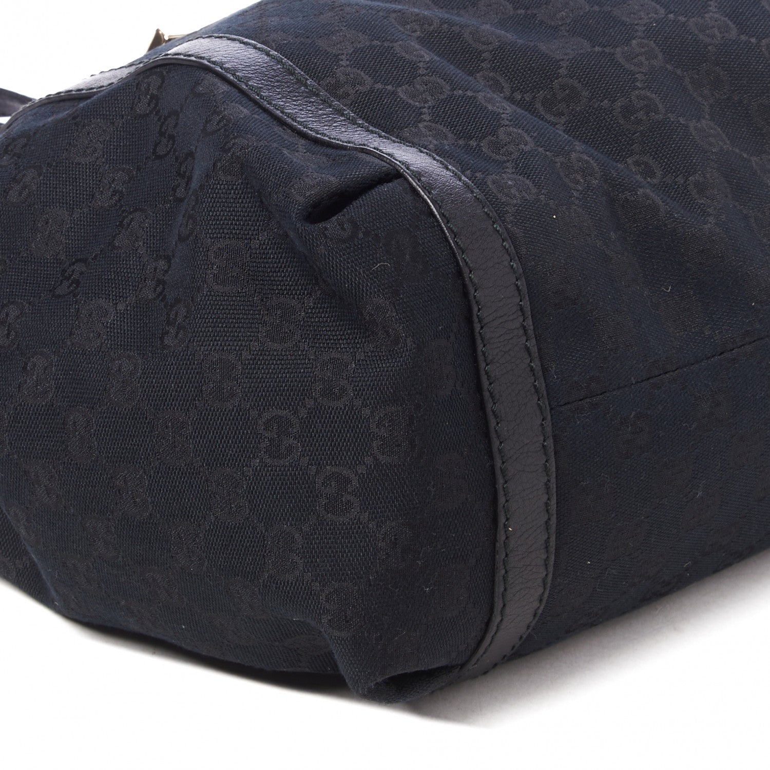 Gucci Monogram New Ladies Web Tote Black 6 of 8