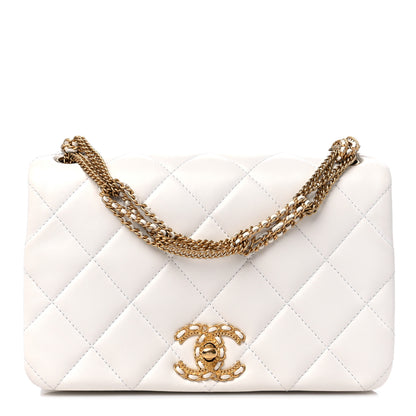 Chanel Lambskin Quilted Small Flap Bag White 1 of 9