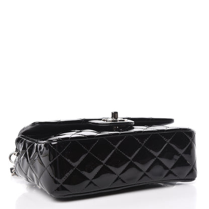 Chanel Patent Calfskin Quilted Mini Rectangular Flap Black 4 of 11