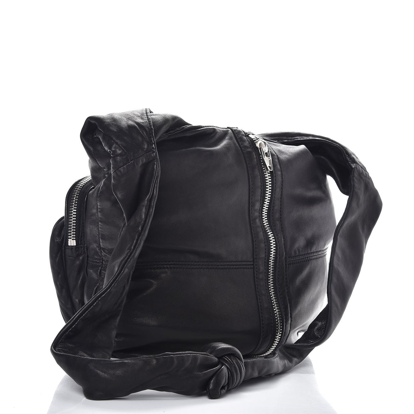 Lambskin Donna Hobo Black