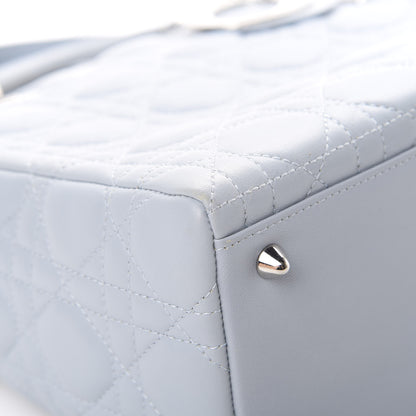Christian Dior Lambskin Cannage Medium Lady Dior Light Blue 8 of 12