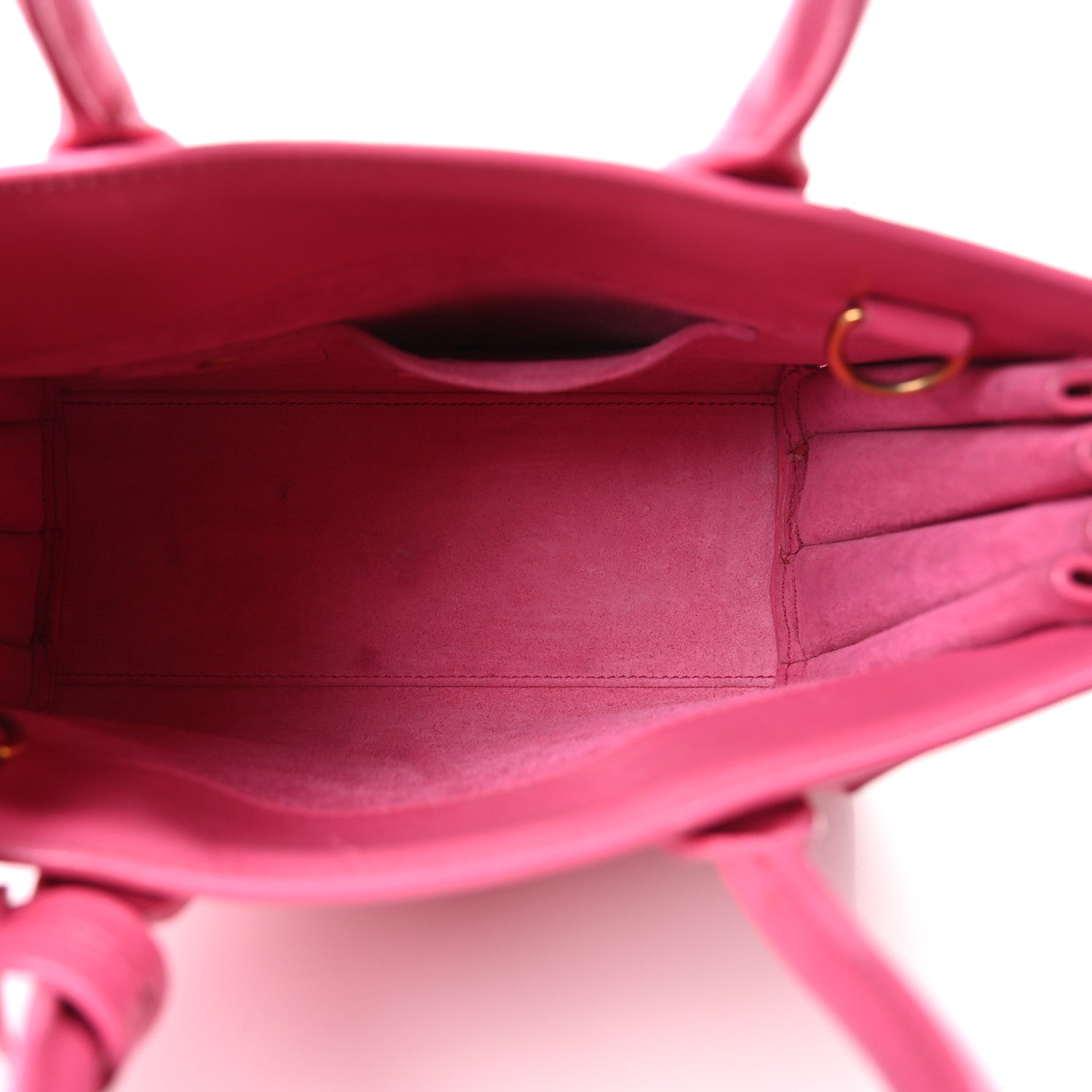 Saint Laurent Calfskin Nano Sac De Jour Lipstick Fuchsia 5 of 10