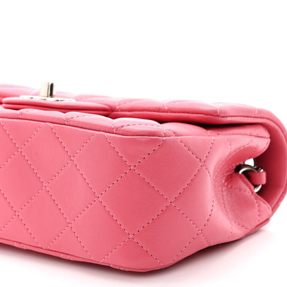 Chanel Lambskin Quilted Mini Rectangular Flap Pink 10 of 10