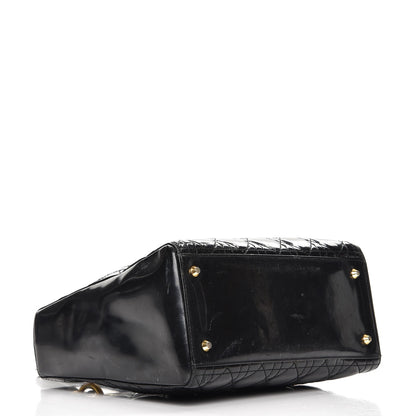 Christian Dior Patent Cannage Medium Lady Dior Black 4 of 12