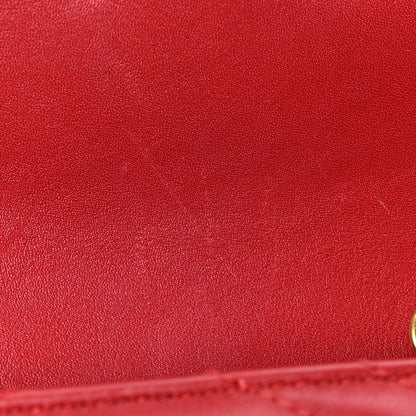 Gucci Calfskin Matelasse Super Mini GG Marmont Shoulder Bag Hibiscus Red 18 of 19