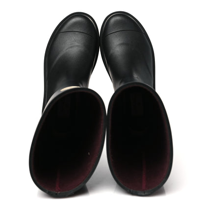 Chanel Caoutchouk CC High Boots 38 Black 2 of 10