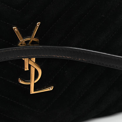 Saint Laurent Suede Calfskin Monogram Lou Camera Bag Black 13 of 14