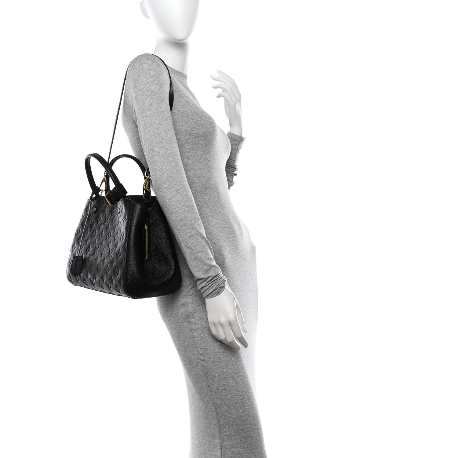Louis Vuitton Empreinte Montaigne MM Black 2 of 9