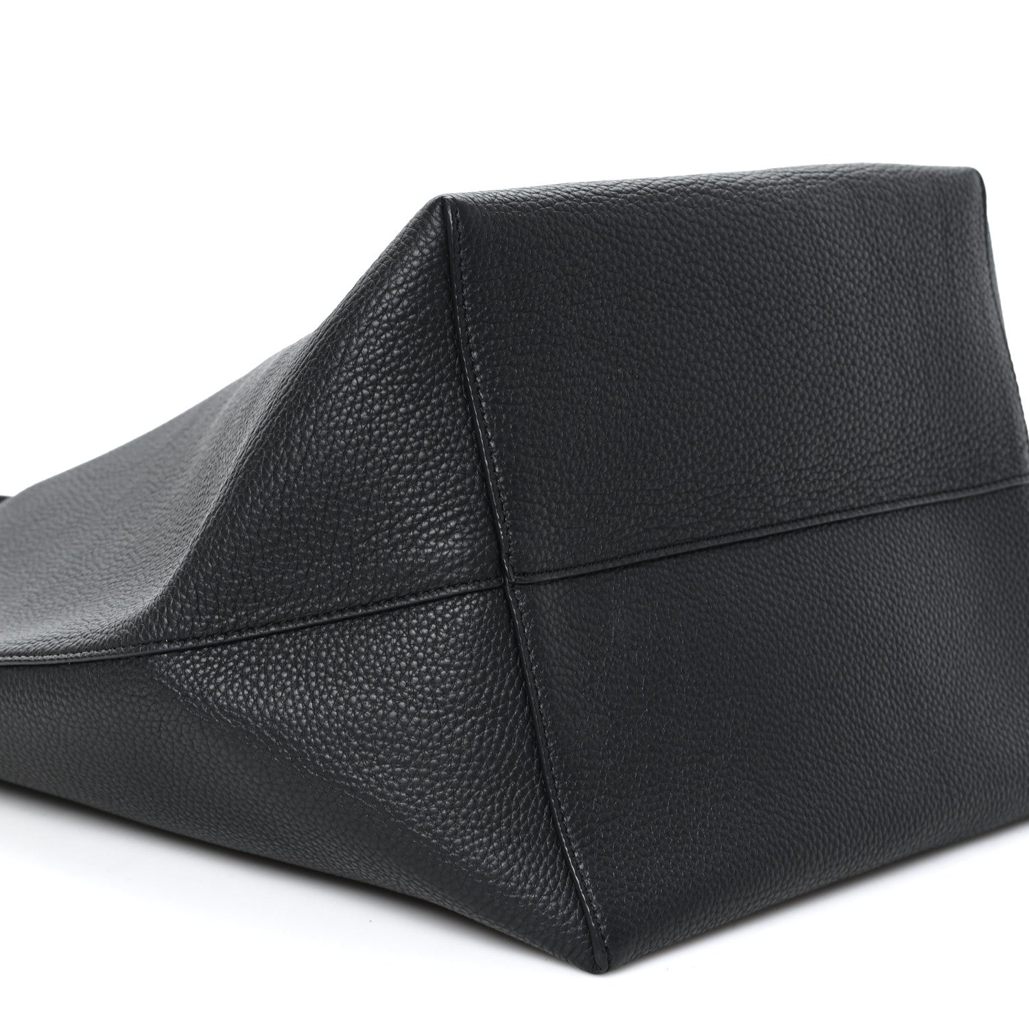The Row Grained Calfskin Large N/S Park Tote Black Black 8 of 9
