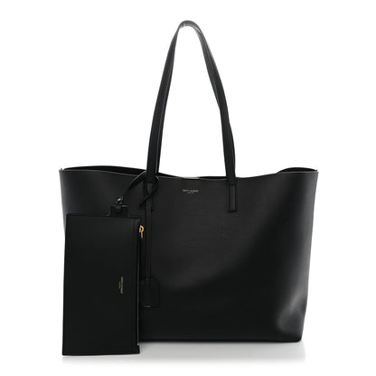 Saint Laurent Calfskin Large Shopping Tote Black 2 of 13