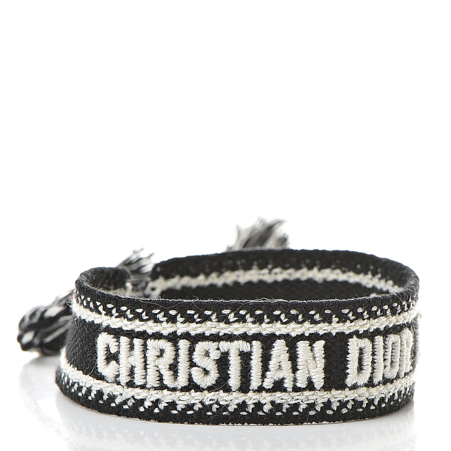 Woven Cotton J'Adior Friendship Bracelet Set Black Orange