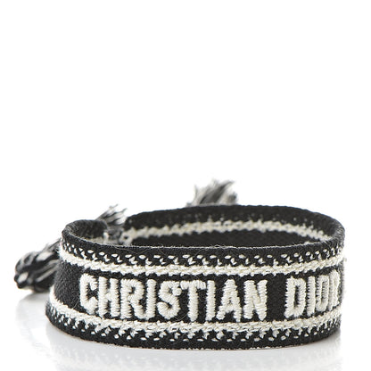 Christian Dior Woven Cotton J'Adior Friendship Bracelet Set Black Orange 5 of 6