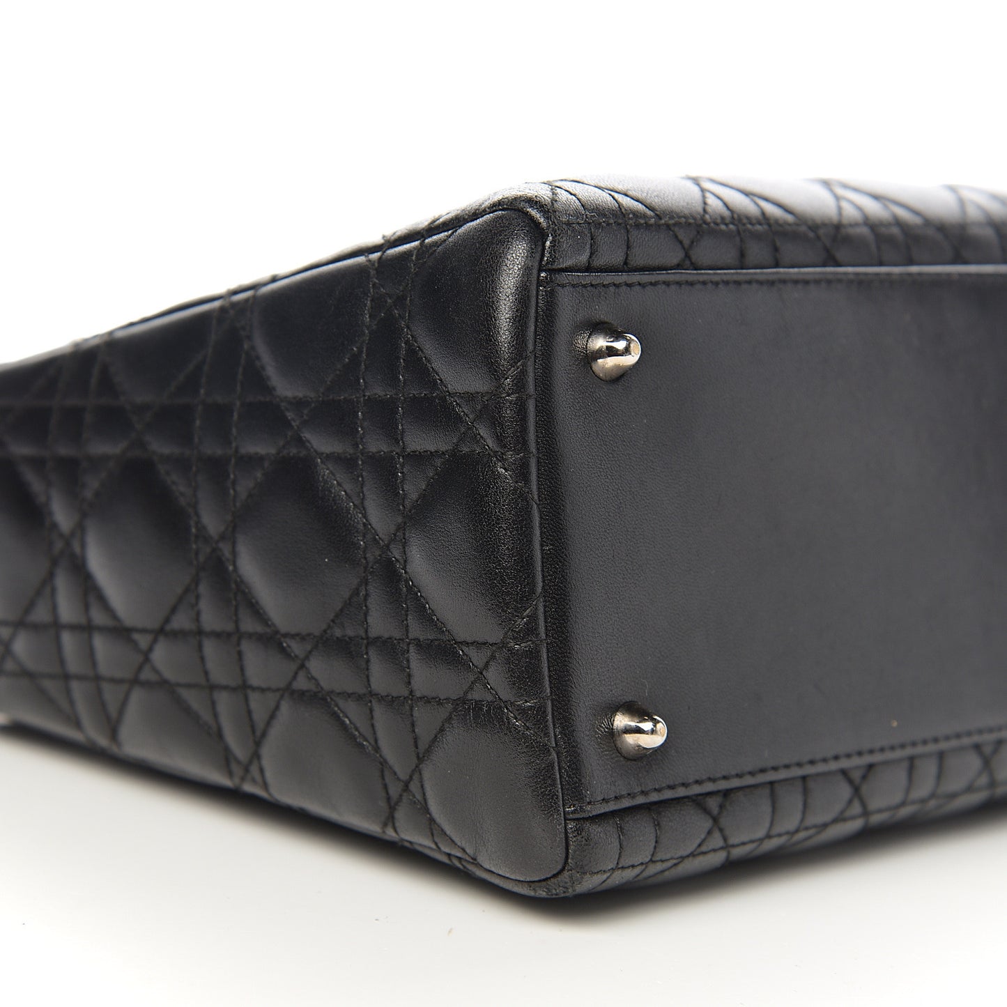 Lambskin Cannage Medium Lady Dior Black