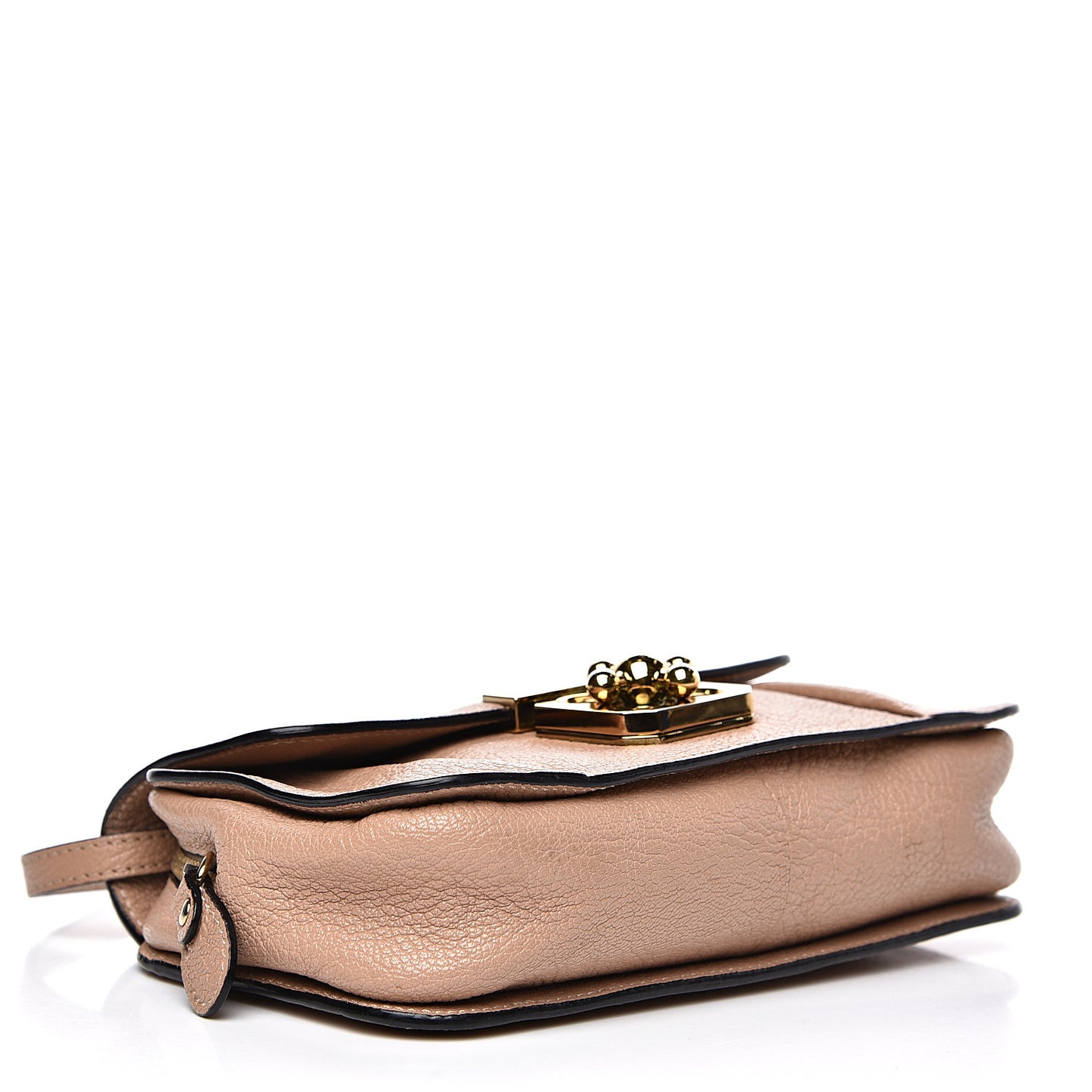 Goatskin Mini Elsie Crossbody Bag Biscotti Beige