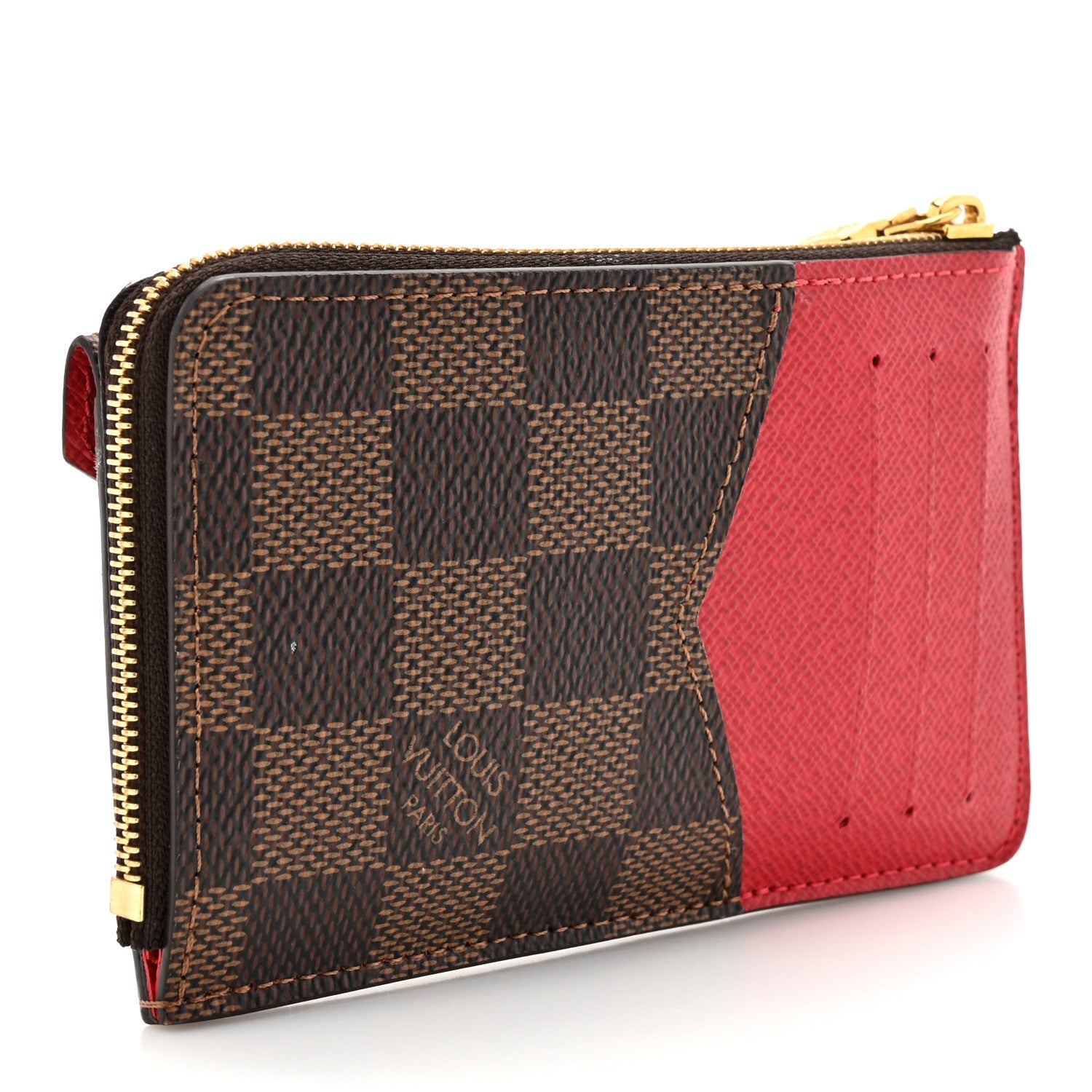 Louis Vuitton Damier Ebene Recto Verso Card Holder Red 3 of 7