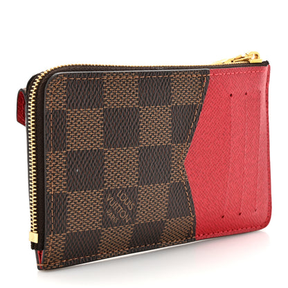 Louis Vuitton Damier Ebene Recto Verso Card Holder Red 3 of 7