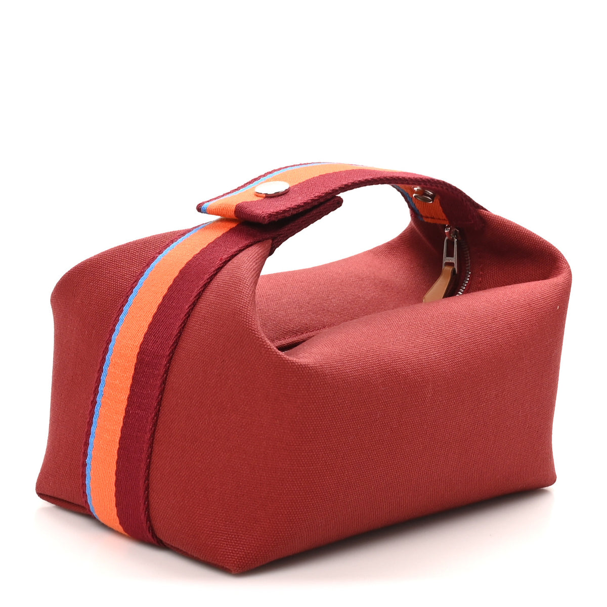 Hermes Cotton Canvas H Pavillon Small Bride-A-Brac Pouch Rouge H 3 of 7