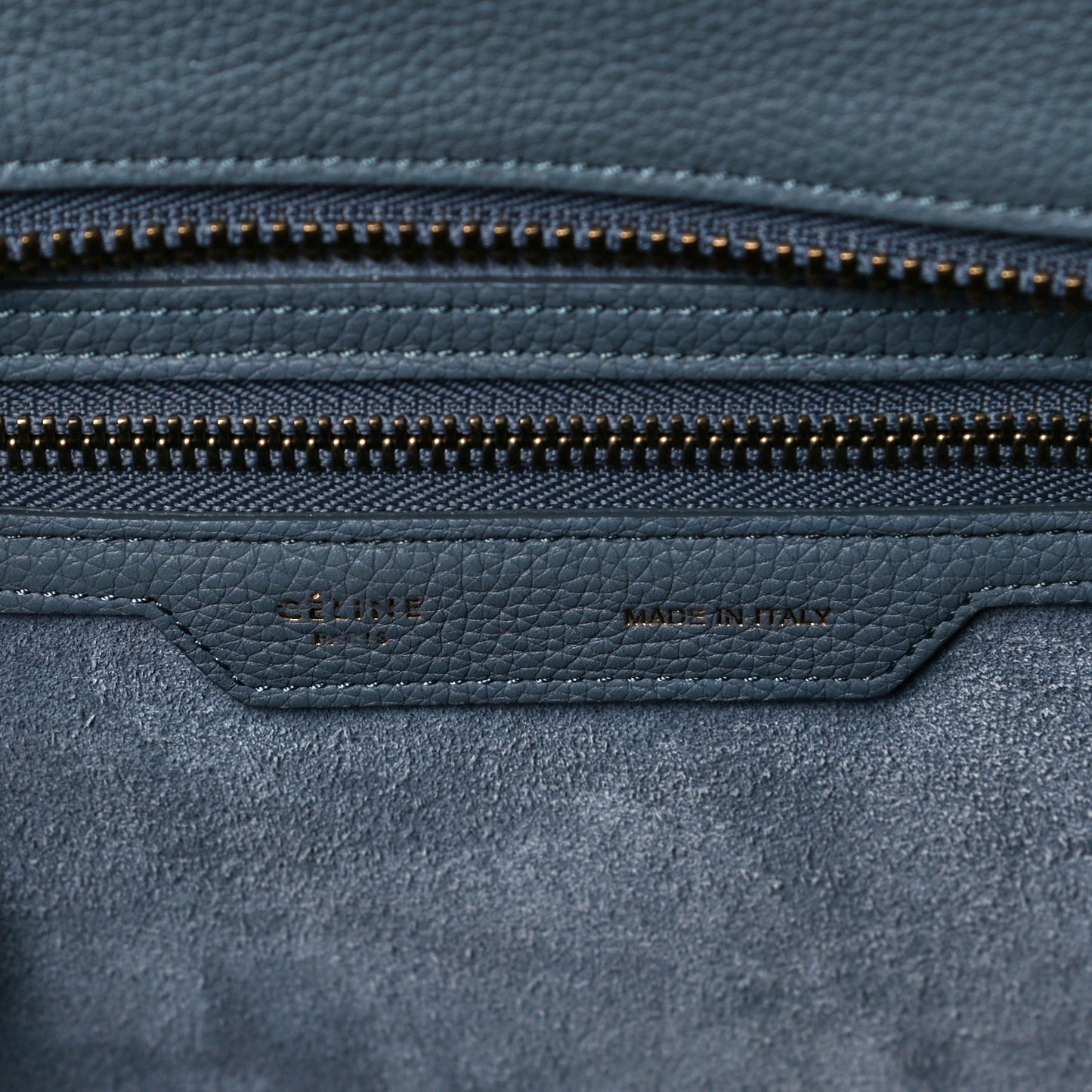 Baby Drummed Calfskin Micro Luggage Kohl