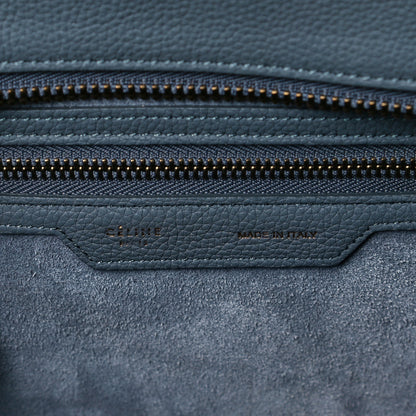 Celine Baby Drummed Calfskin Micro Luggage Kohl 6 of 6