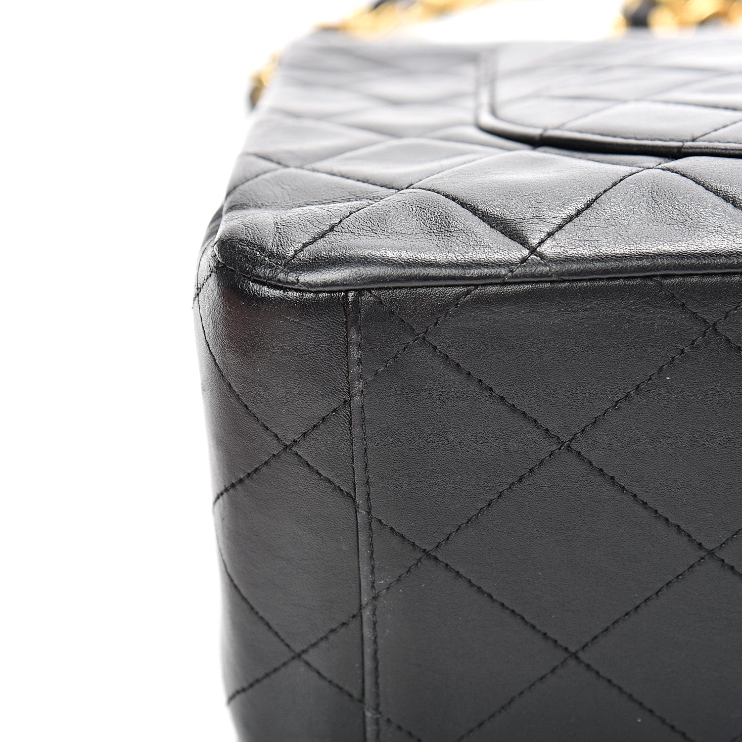 Chanel Lambskin Quilted XL Jumbo Single Flap Black 17 of 19