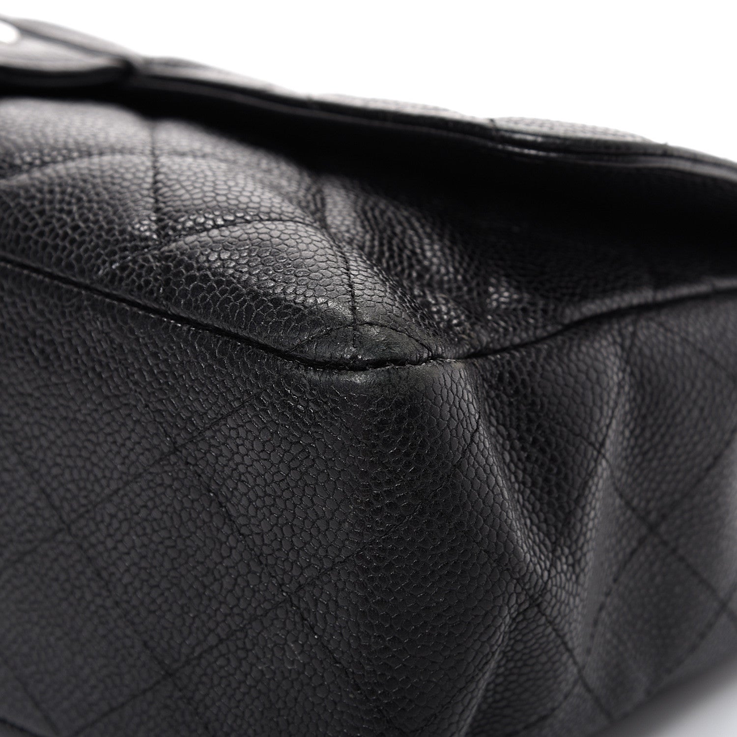 Chanel Caviar Quilted Jumbo Single Flap Black 9 of 21