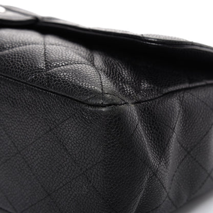 Chanel Caviar Quilted Jumbo Single Flap Black 9 of 21