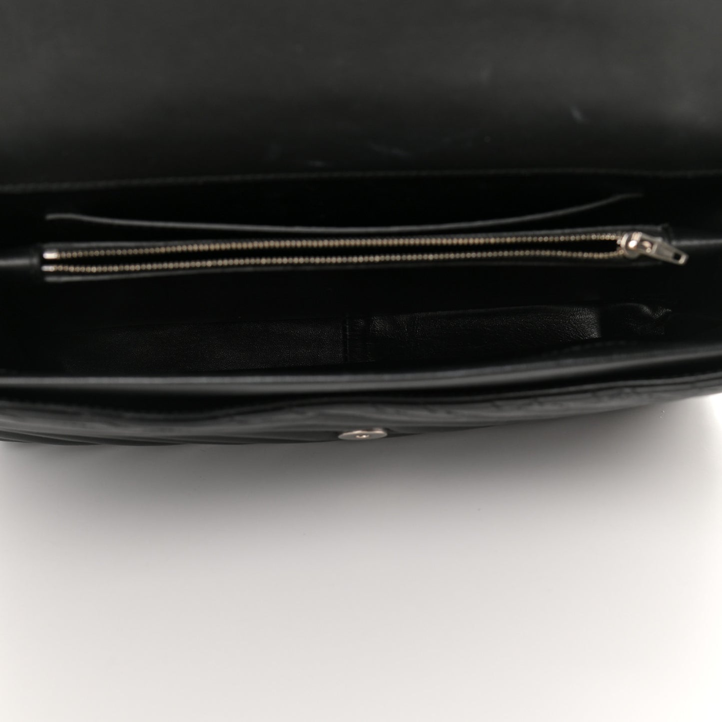 Calfskin Logo Matelasse Large Round Shoulder Bag Black