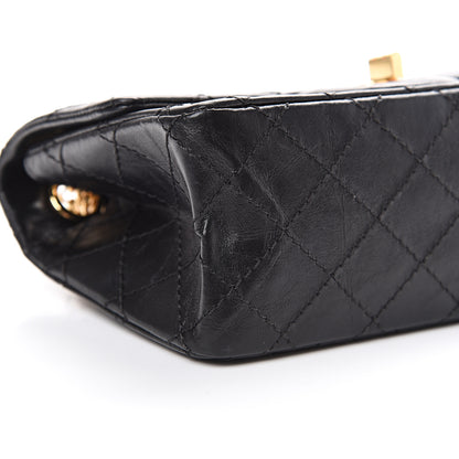 Chanel Aged Calfskin Quilted 2.55 Reissue Mini Flap Black 8 of 11