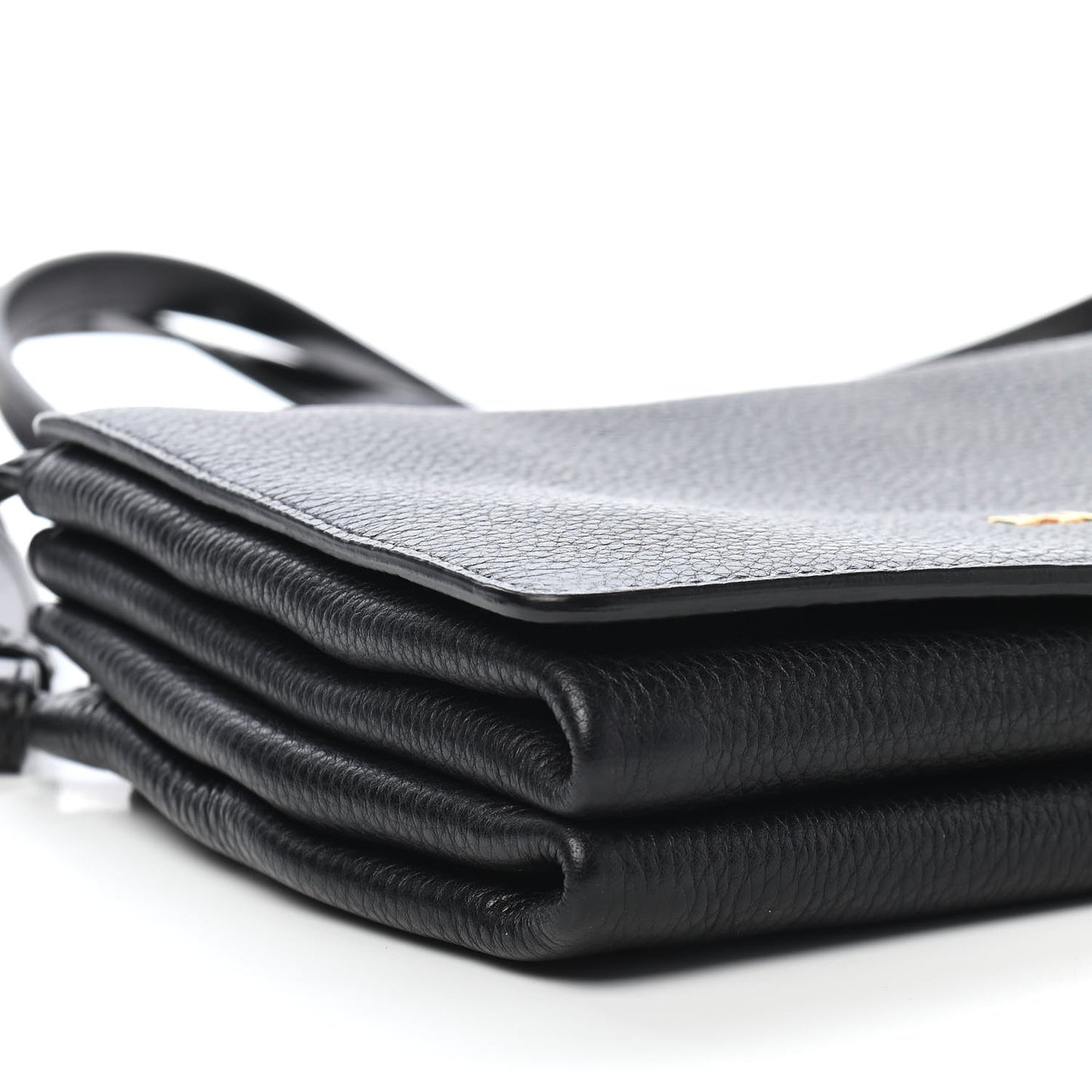 Vitello Daino Crossbody Flap Black