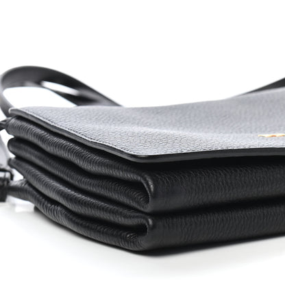 Prada Vitello Daino Crossbody Flap Black 5 of 10
