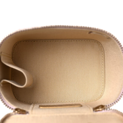 Chanel Lambskin Quilted Pearl Crush Mini Vanity Case With Chain Light Purple 5 of 10