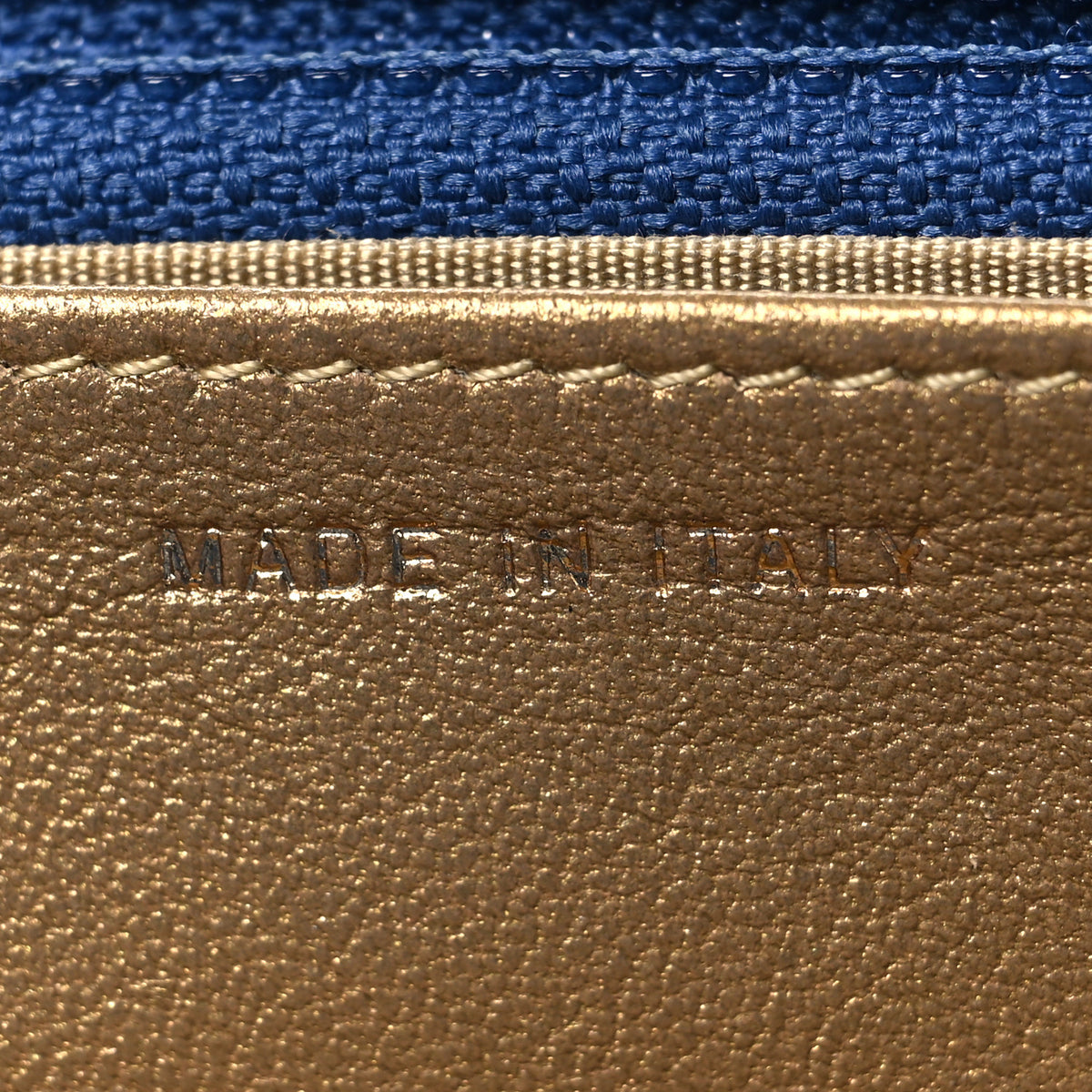 Chanel Lambskin Quilted CC Pearl Crush Wallet on Chain WOC Blue 7 of 11