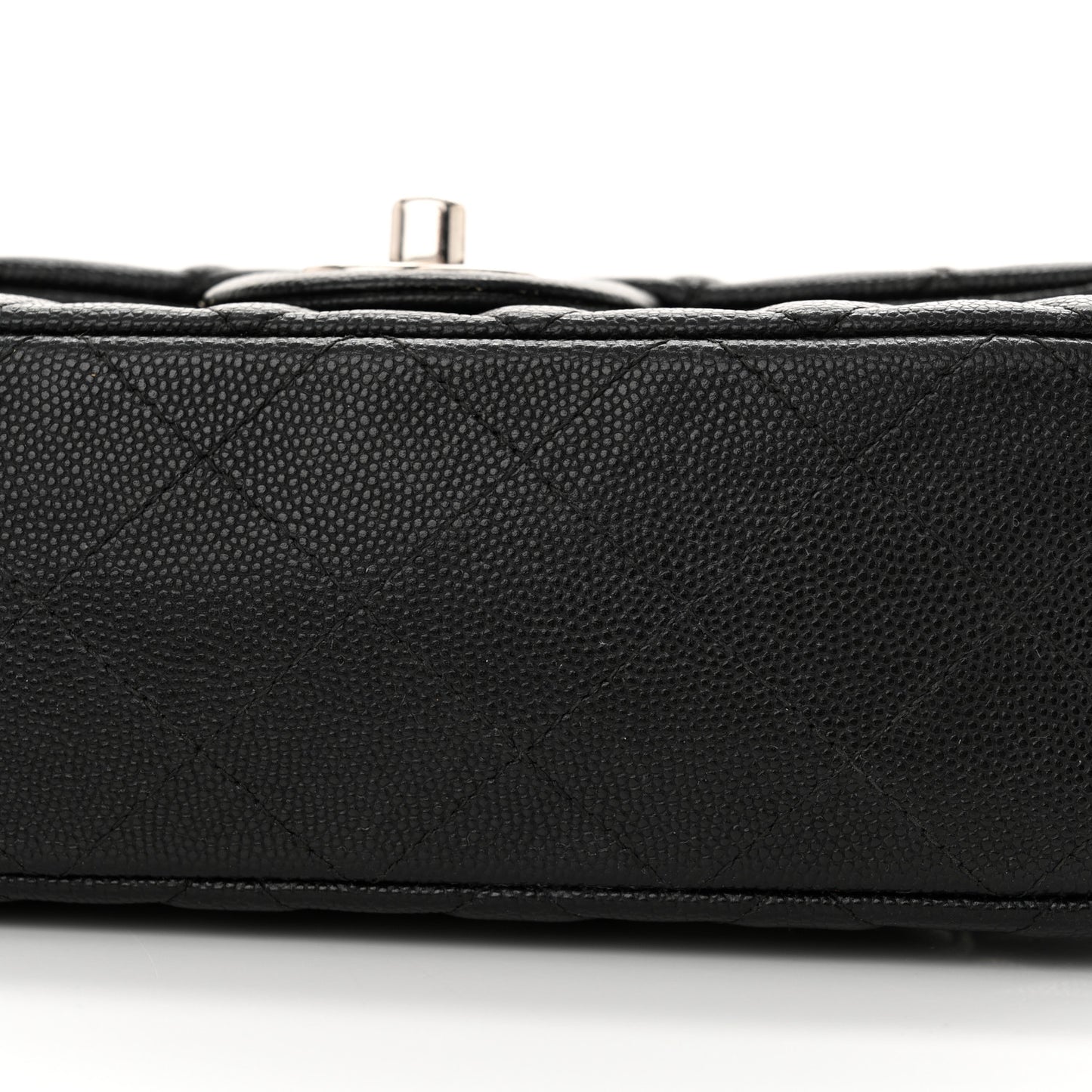 Caviar Quilted Mini Rectangular Flap Black