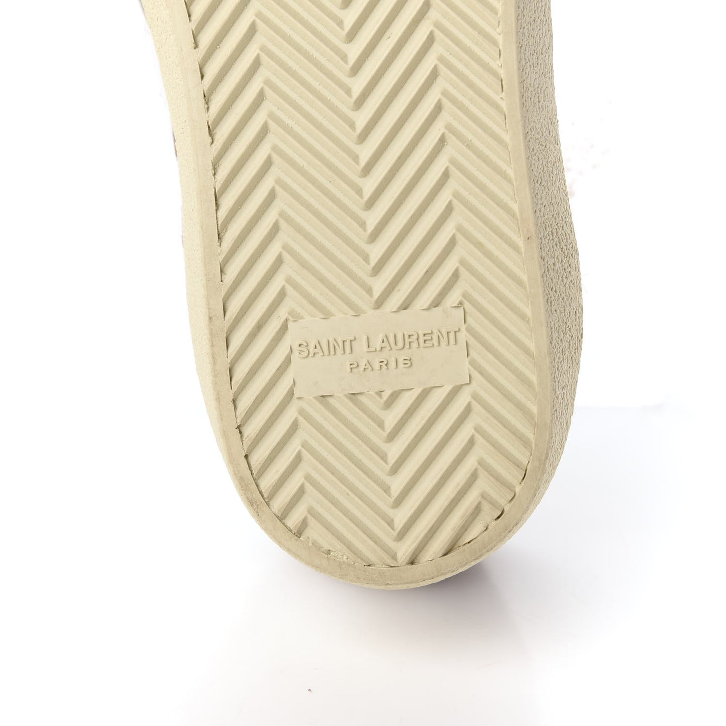 Calfskin Pony Hair Star Court Sneakers 40 White