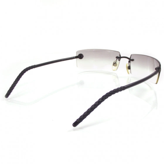 Frameless Clear Logo Sunglasses