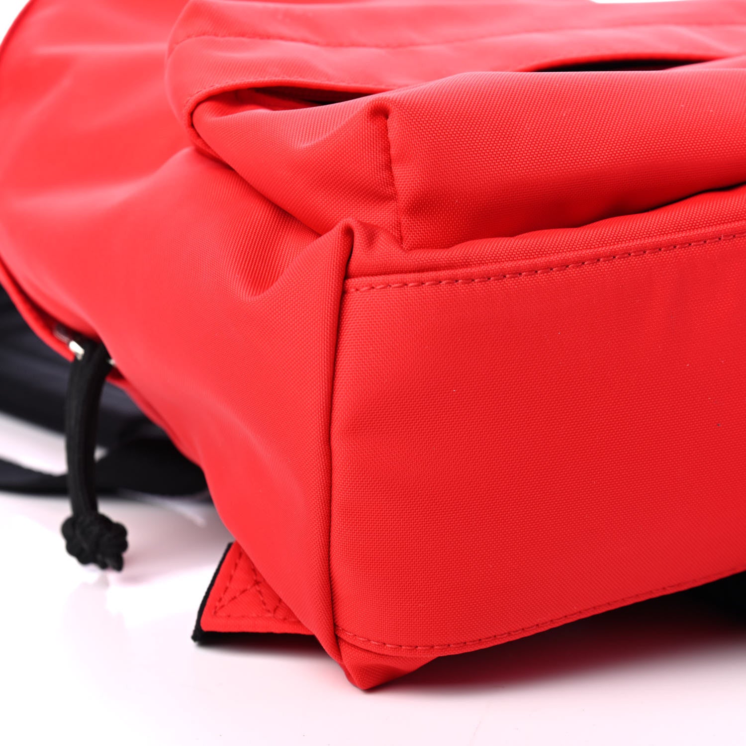 Balenciaga Sport Nylon Logo Embroidered S Wheel Backpack Bright Red Black 7 of 8