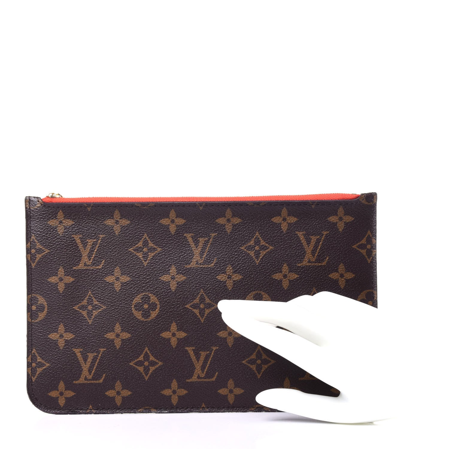 Louis Vuitton Monogram Neverfull MM GM Pochette Piment 2 of 13