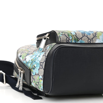 Gucci GG Supreme Monogram Blooms Small Day Backpack Blue 5 of 10