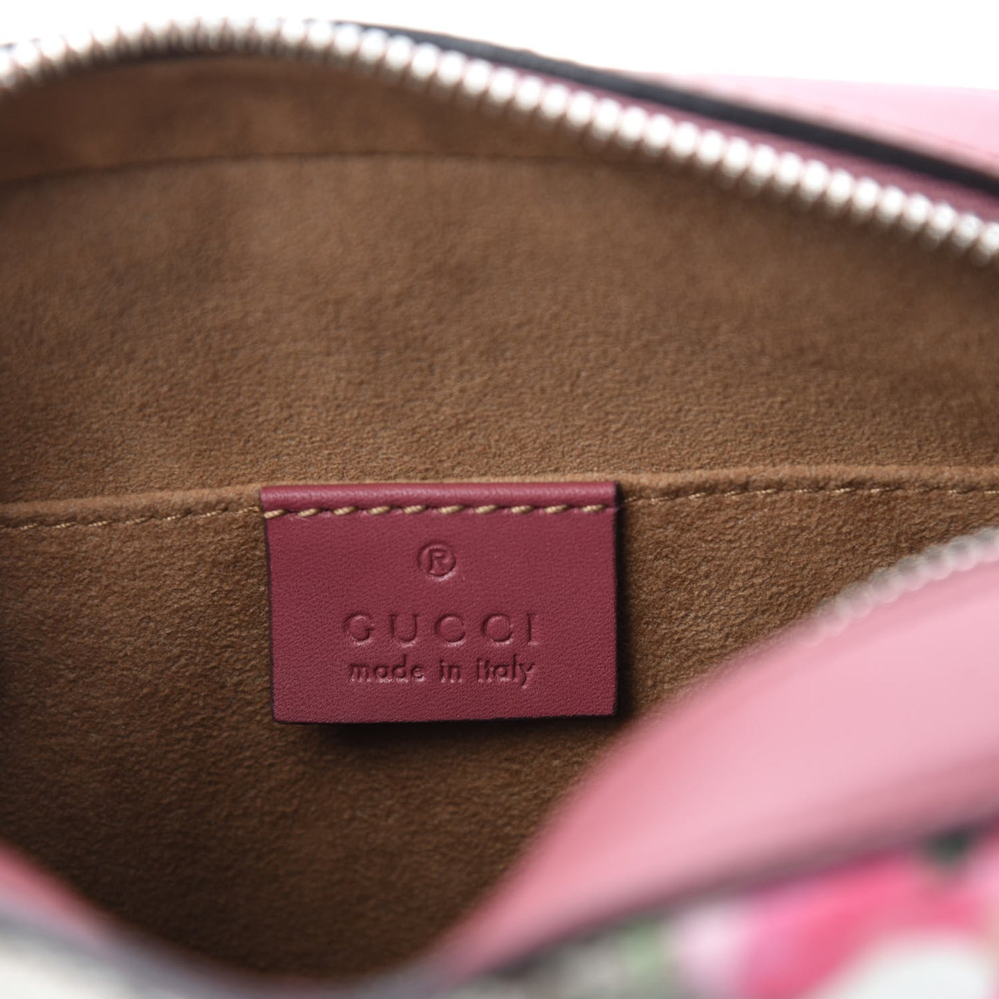 GG Supreme Monogram Blooms Mini Chain Shoulder Bag Beige Multicolor Dry Rose
